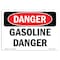 Signmission Safety Sign, OSHA Danger, 7" Height, Rigid Plastic, Gasoline Danger, Landscape OS-DS-P-710-L-2400 - alternate 1